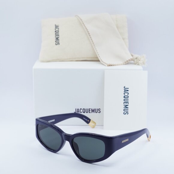 Jacquemus GALA JAC/5 C4 Sunglasses Navy Blue Cat Eye Frame, Grey Lenses main image 10